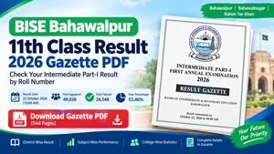 BISE Bahawalpur 11th Class Result 2026 Gazette PDF Download